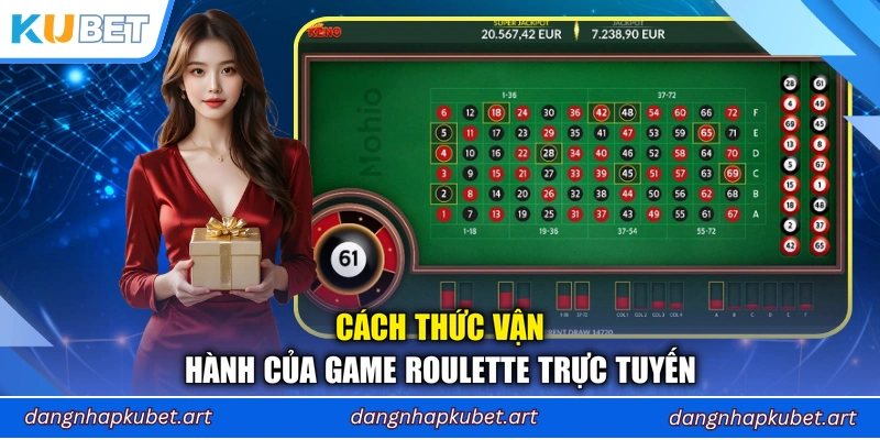 Cách thức vận hành của game Roulette trực tuyến
